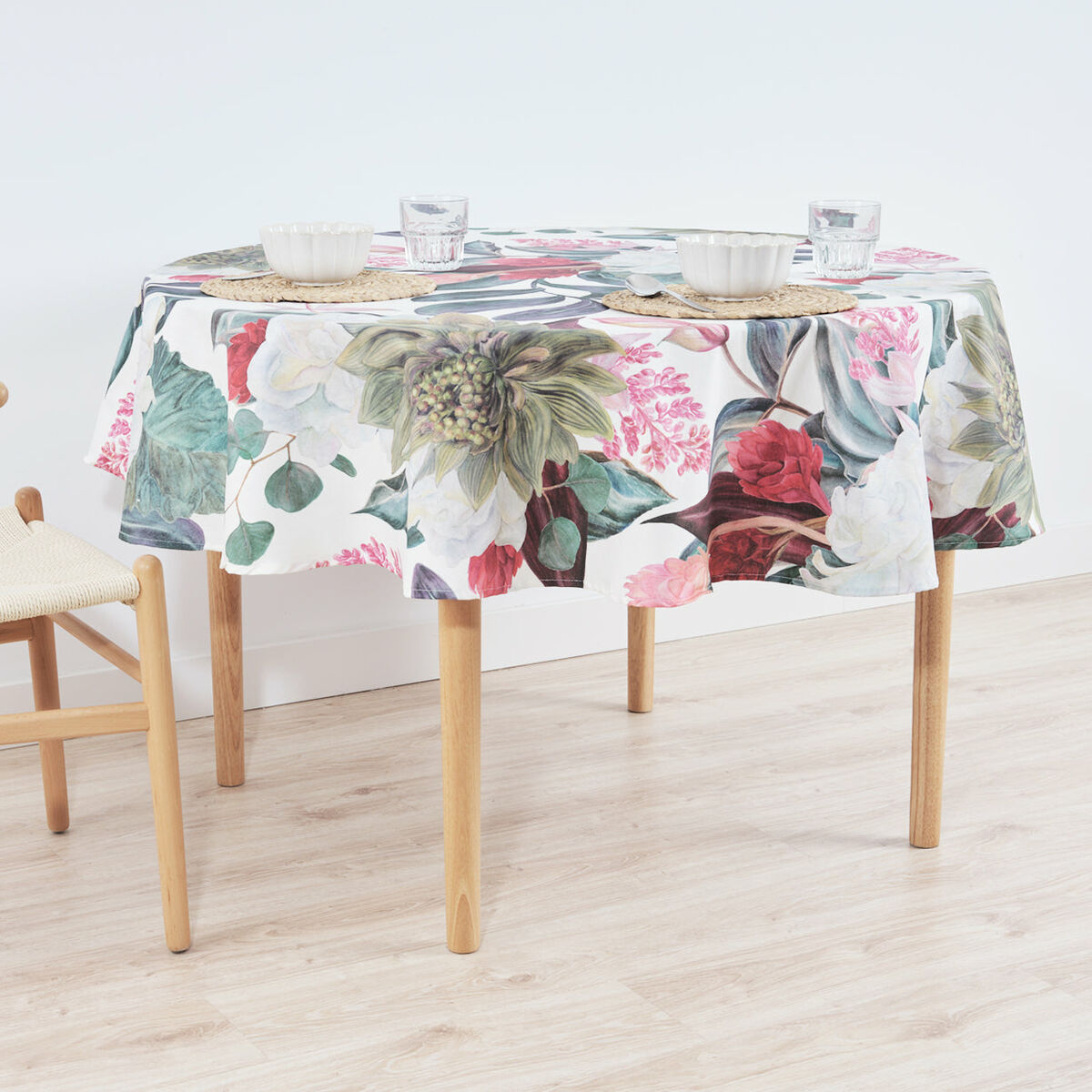 Nappe antitache Belum 0318-105 Multicouleur Ø 140 cm Fleurs